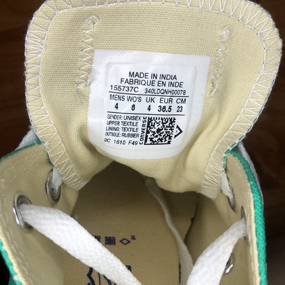 CONVERSE | Unisex All Star Turquoise Low-Top Sneakers - Picture 4 of 4